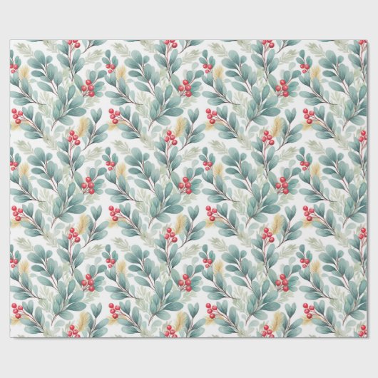 kerstbladpapier cadeaupapier (Vlak)