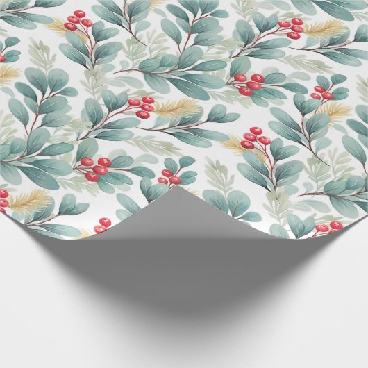 kerstbladpapier cadeaupapier (Hoek)