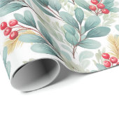 kerstbladpapier cadeaupapier (Rol Hoek)