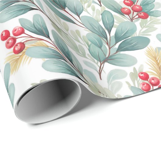 kerstbladpapier cadeaupapier (Rol Hoek)