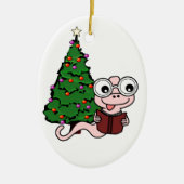 Kerstbladwijzer Keramisch Ornament (Voorkant)