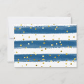 Kerstblauw Baby shower Vrachtwagen Hartelijk dank Bedankkaart (Achterkant)