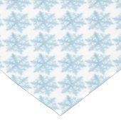 Kerstblauw blauw Waterverf Snowflakes Patroon Tafelkleed (Gekanteld)