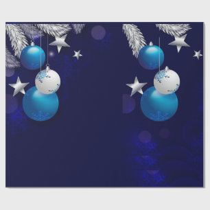 Kerstblauw Cadeaupapier