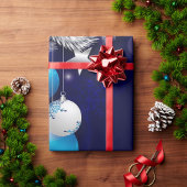 Kerstblauw Cadeaupapier