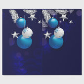 Kerstblauw Cadeaupapier
