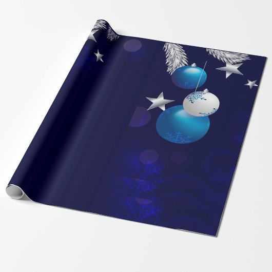 Kerstblauw Cadeaupapier