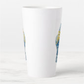 Kerstblauw en witte gember Mok voor kerstkoffie (Voorkant)