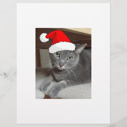 Kerstblauw, grijs flyer (Voorkant)