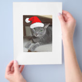 Kerstblauw, grijs flyer (Hand)