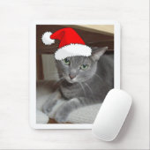 Kerstblauw, grijs muismat (Met muis)