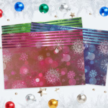 Kerstblauw Groen Roze Winter Wonderland