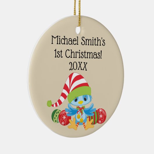 Kerstblauw-keramische sierbloem keramisch ornament (Rechts)