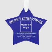 Kerstblauw-kerstblauw-acrylversiering Ornament (achterkant)