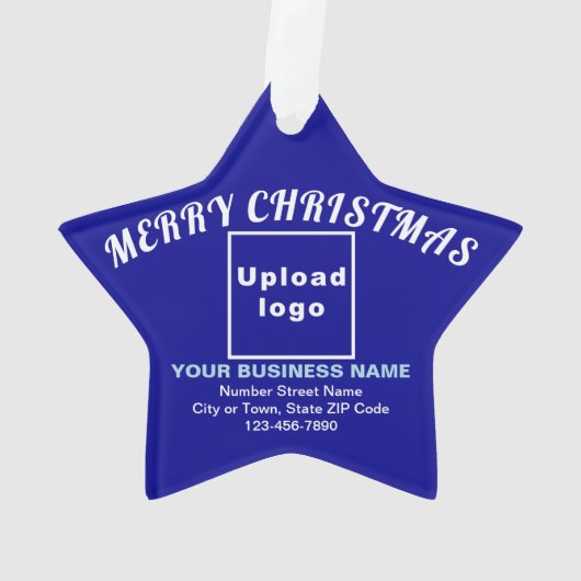 Kerstblauw-kerstblauw-acrylversiering Ornament (achterkant)