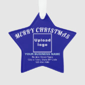 Kerstblauw-kerstblauw-acrylversiering Ornament (voorkant)