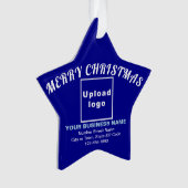 Kerstblauw-kerstblauw-acrylversiering Ornament (voorkant)