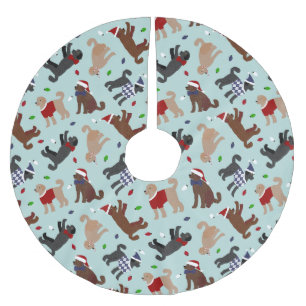 Kerstblauw Kerstboom Rok