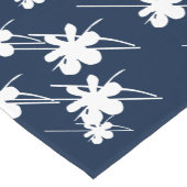 Kerstblauw met Feestdagen sneeuwvlokken Korte Tafelloper (Hoek)