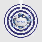 kerstblauw Ornament (achterkant)