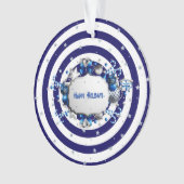 kerstblauw Ornament (voorkant)