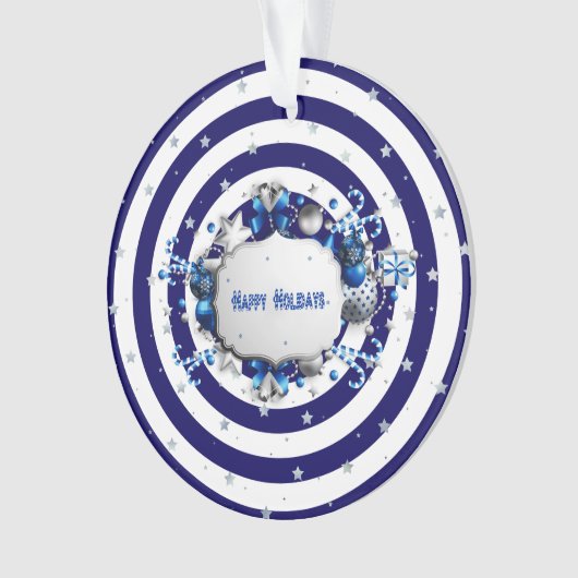 kerstblauw Ornament (voorkant)