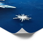 kerstblauw poster (Hoek)