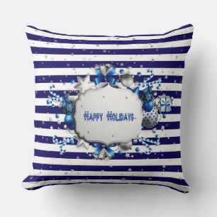 kerstblauw Sierkussen