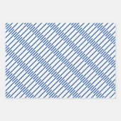 kerstblauw Snowflakes en Bunnies Inpakpapier Vel (Voorkant 3)