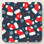 kerstblauw stoppen | kerstset voor Onderzetter (Voorkant)