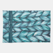 Kerstblauw Theedoek (Horizontaal)