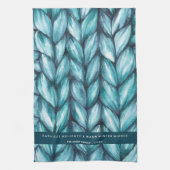 Kerstblauw Theedoek (Verticaal)