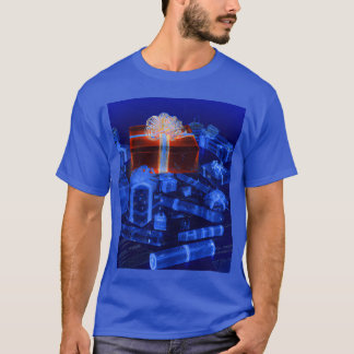 Kerstblauwdruk Kerstcadeaus Blauwdruk T-shirt