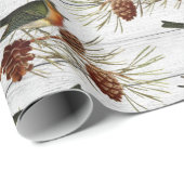 kerstblauwe beenmerg  met een kloonvertakking cadeaupapier (Rol Hoek)