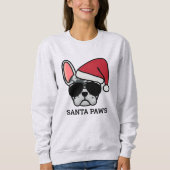 Kerstblauwe bolhond trui (Voorkant)