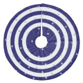 kerstblauwe boomrok fleece kerstboom rok (Voorkant)