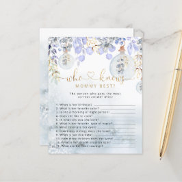 Kerstblauwe bubbel die mammie het beste spel kent