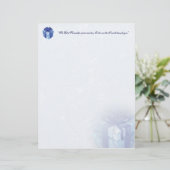 kerstblauwe doos (Staand voorkant)