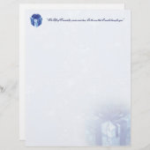 kerstblauwe doos (Voorkant / Achterkant)