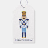 kerstblauwe Labels, Cadeaulabel (Voorkant)
