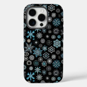 kerstblauwe sneeuwvlokken Case-Mate iPhone case (Achterkant)