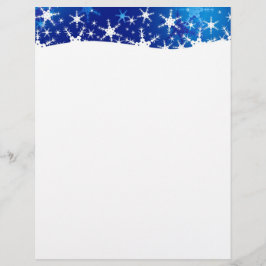 kerstblauwe wintersneeuwvlokken