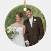  kerstblauwvogels op houten graan keramisch ornament (Achterkant)