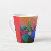 Kerstblijdschap Latte Mok (Linkerhoek)
