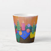 Kerstblijdschap Latte Mok (Voorkant)