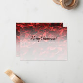 Kerstbloem Aangepaste foto Felicitaties Notitiekaartje (Voorkant / Achterkant in situ)