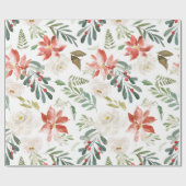 Kerstbloem Cadeaupapier (Vlak)