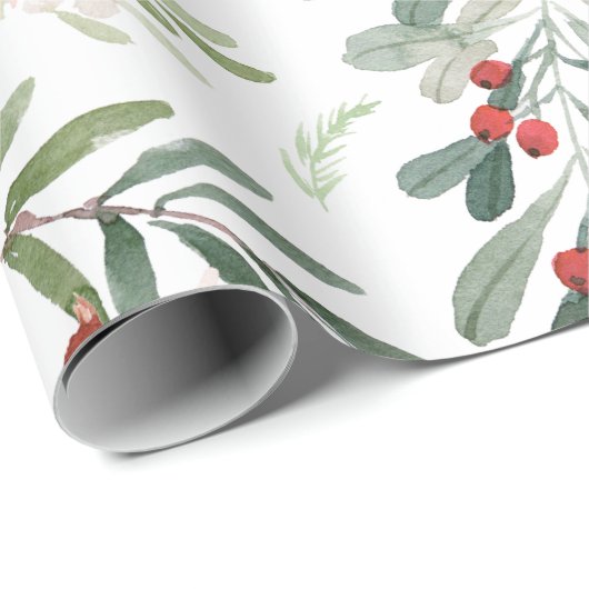 Kerstbloem Cadeaupapier (Rol Hoek)