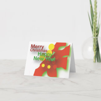 kerstbloem feestdagen kaart