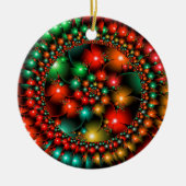 Kerstbloem Keramisch Ornament (Voorkant)